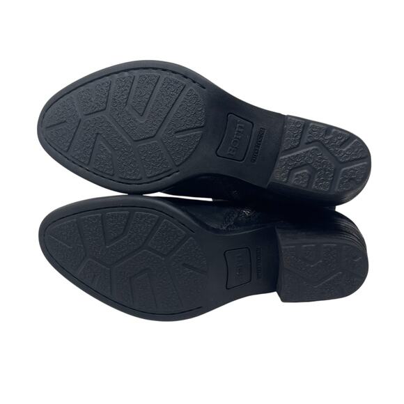 BORN Doyle Black Suede Tall Slouch Boots - Size 8 - Picture 6 of 8